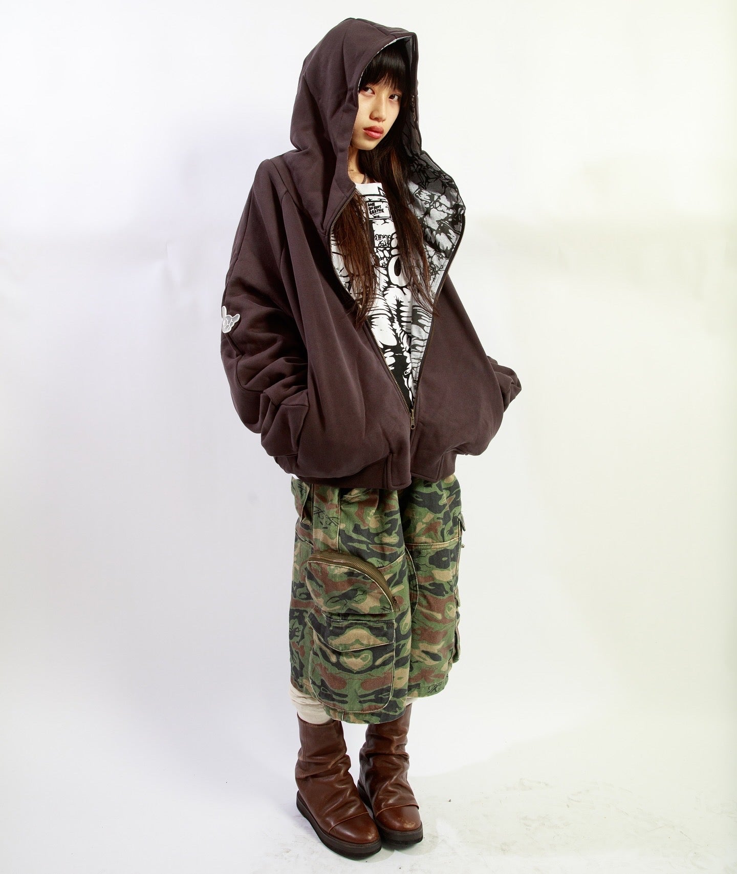 Reversible Bomber Hoodie