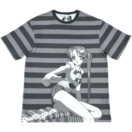 Y002825 Stripe Tee (B&W)