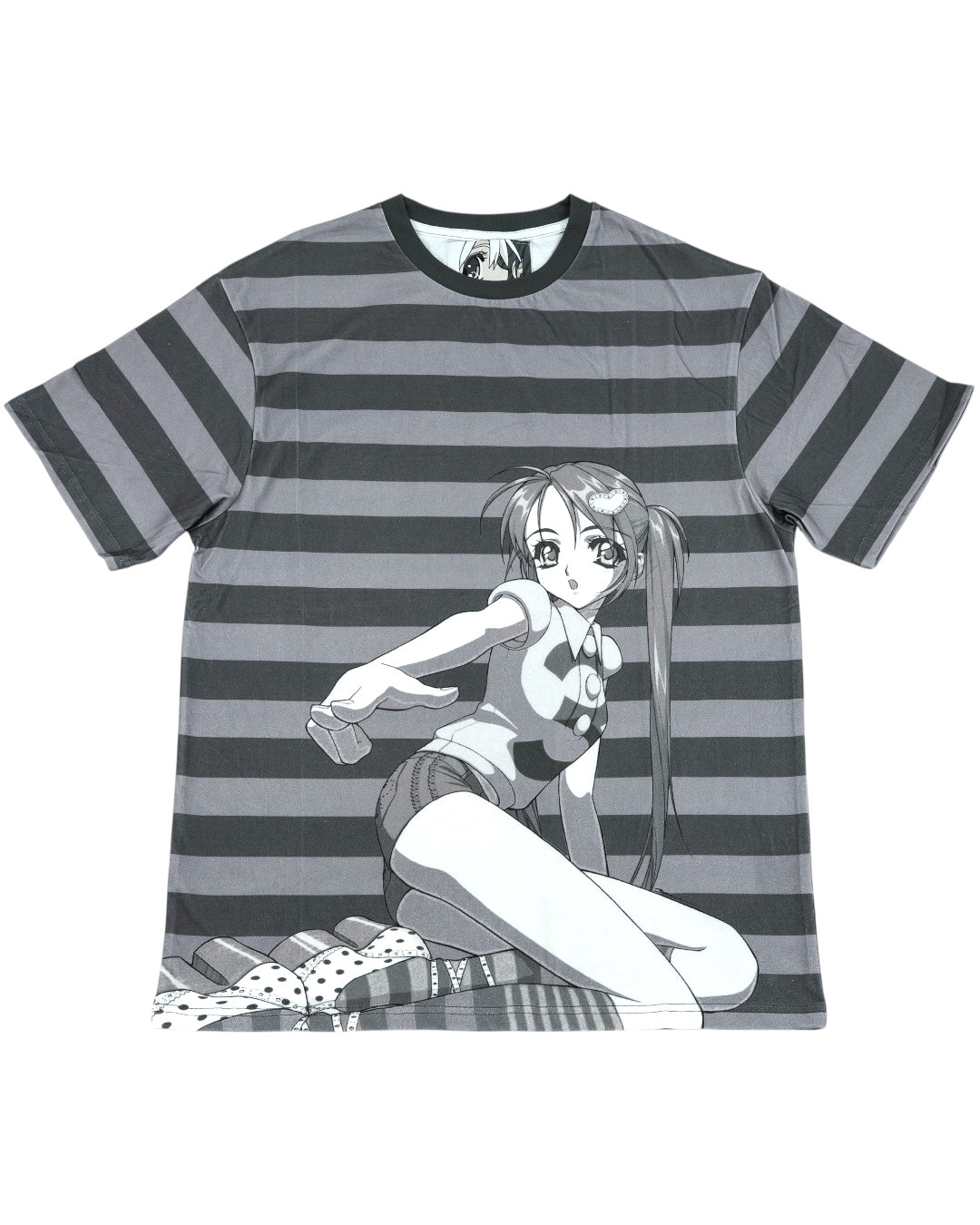 Y002825 Stripe Tee (B&W)