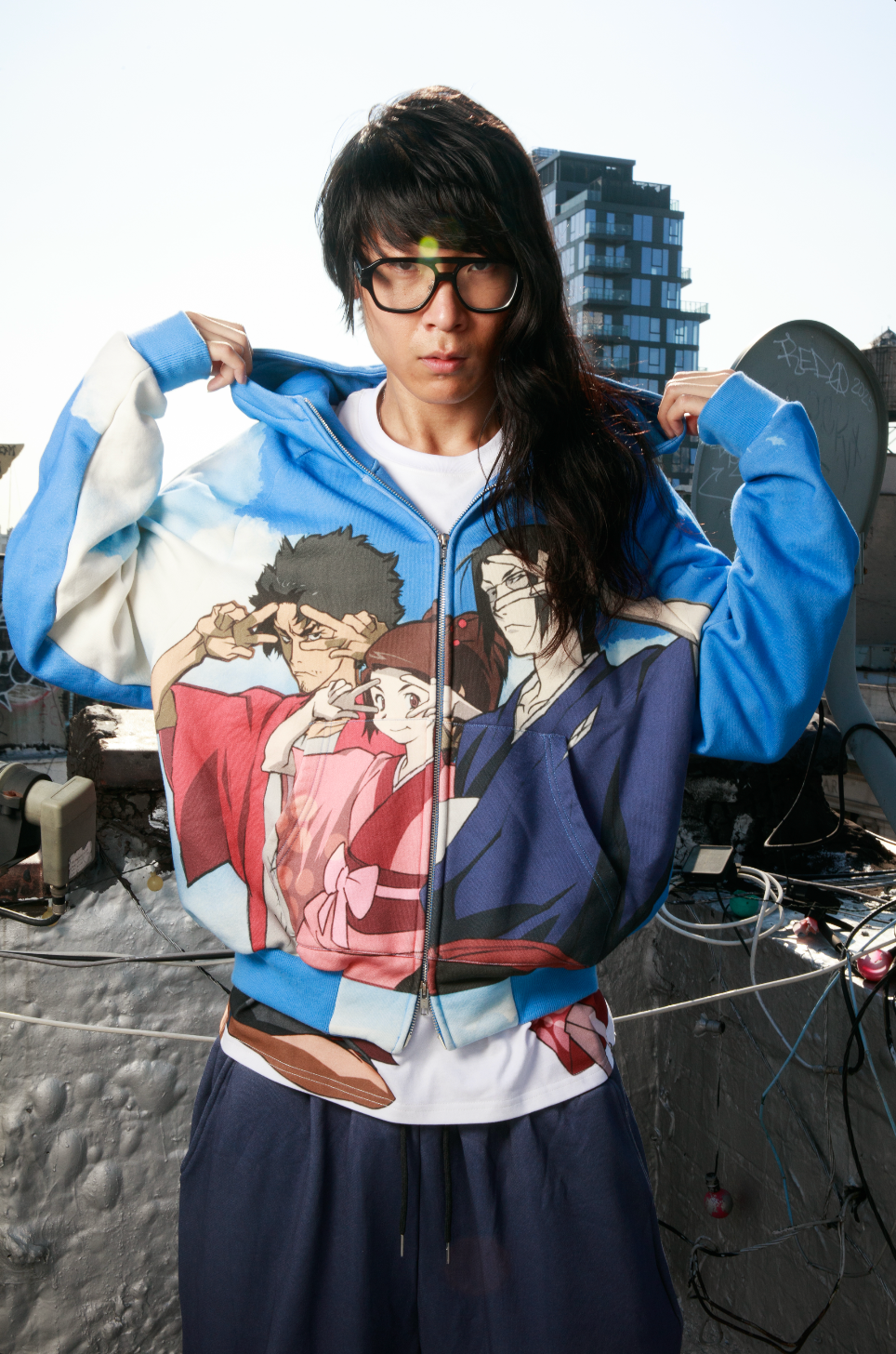 Samurai Champloo Hoodie (Sky)