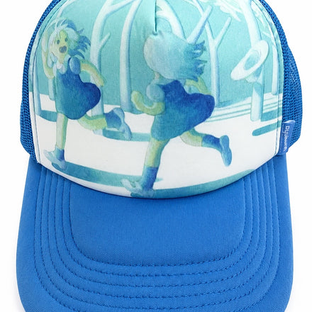 Grayscale Trucker (Blue)
