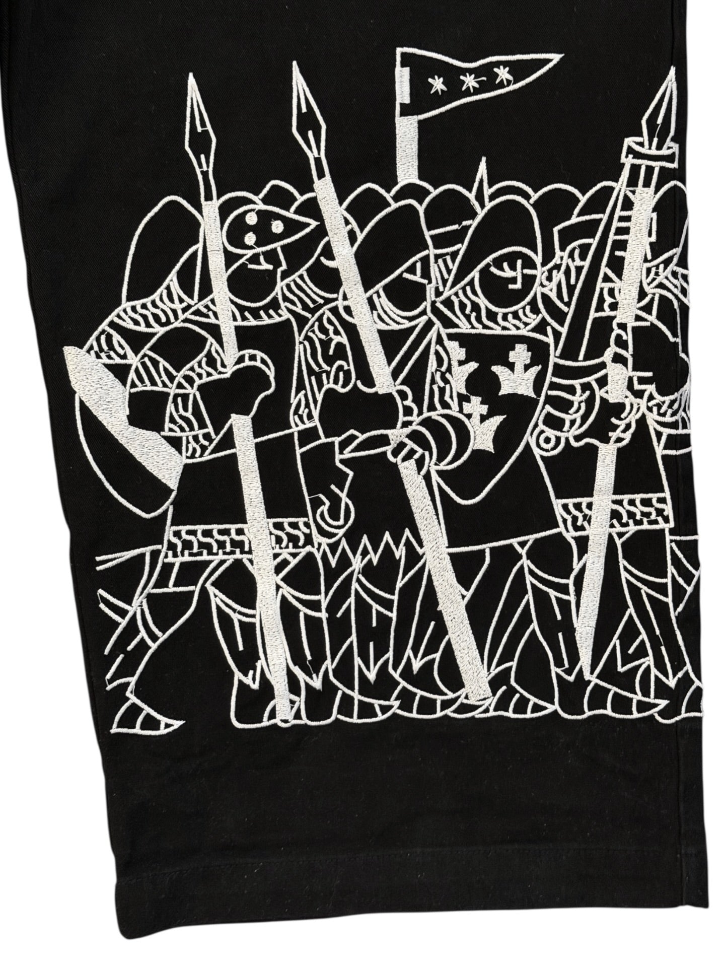 Y000626 Knight Embroidery Pants