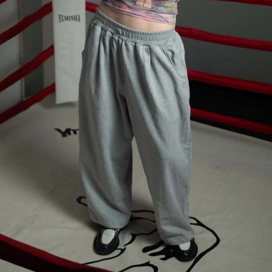 Pleated Parachute Sweatpants