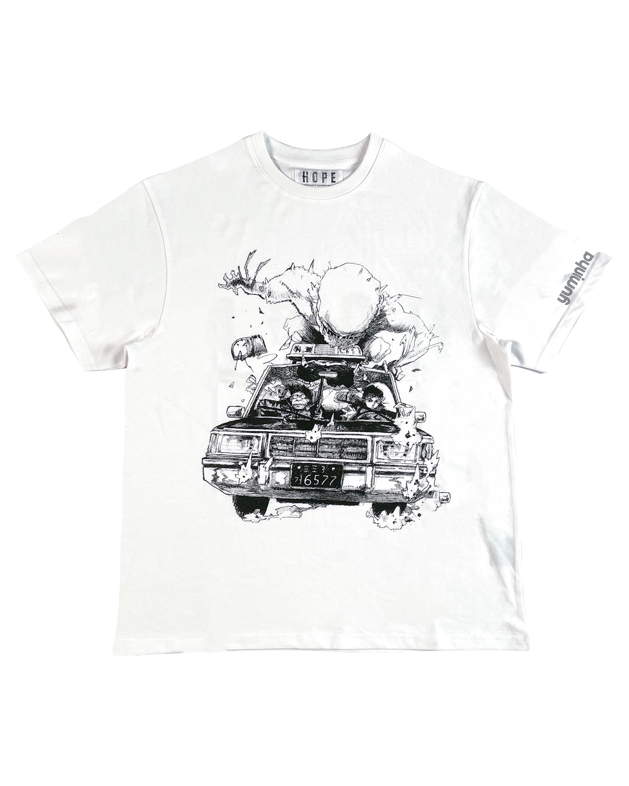Car Chase T-Shirt (Monochrome)