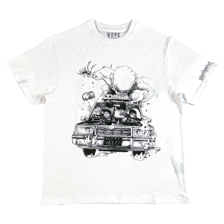 Car Chase T-Shirt (Monochrome)