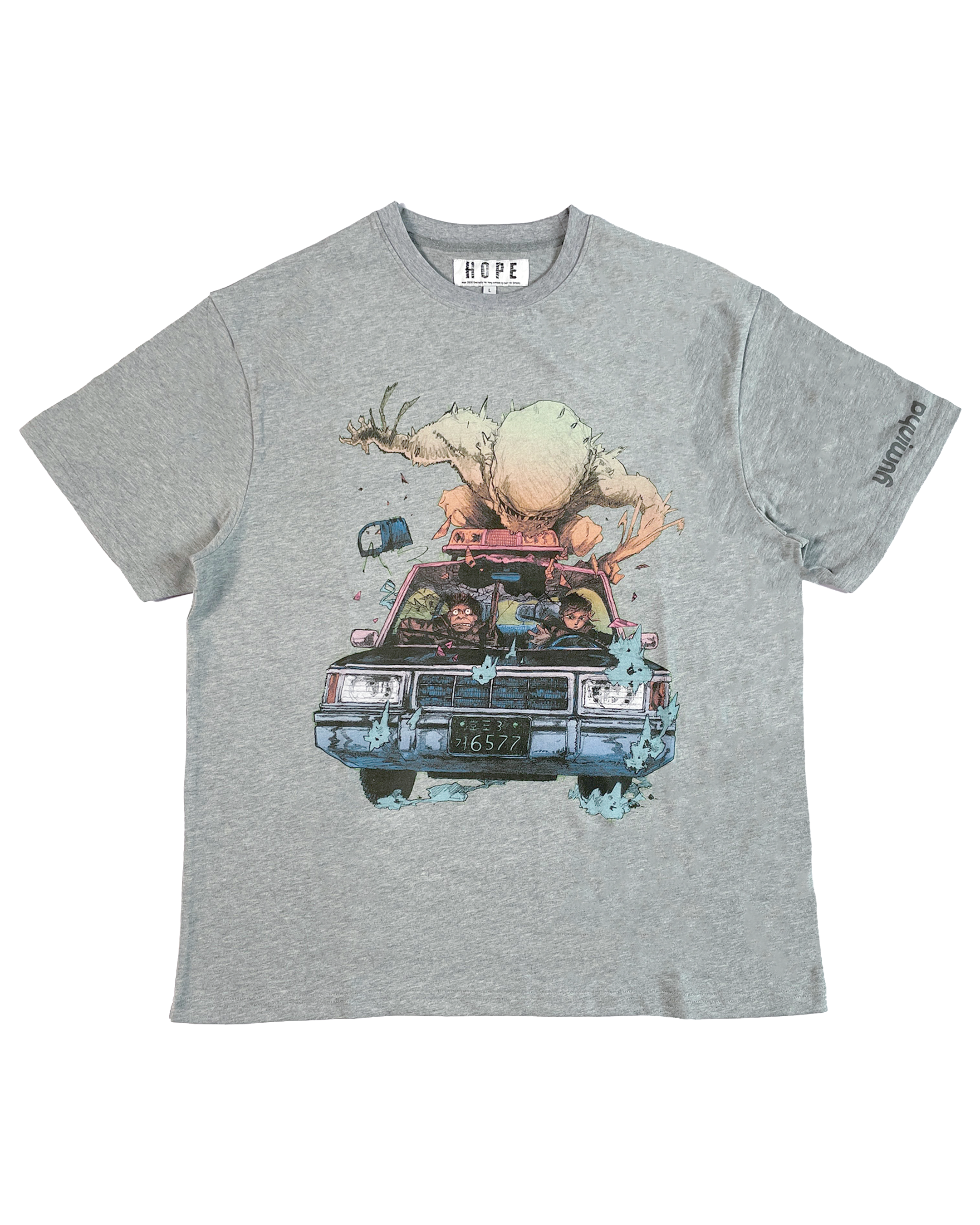 Car Chase T-Shirt (Heather Grey)