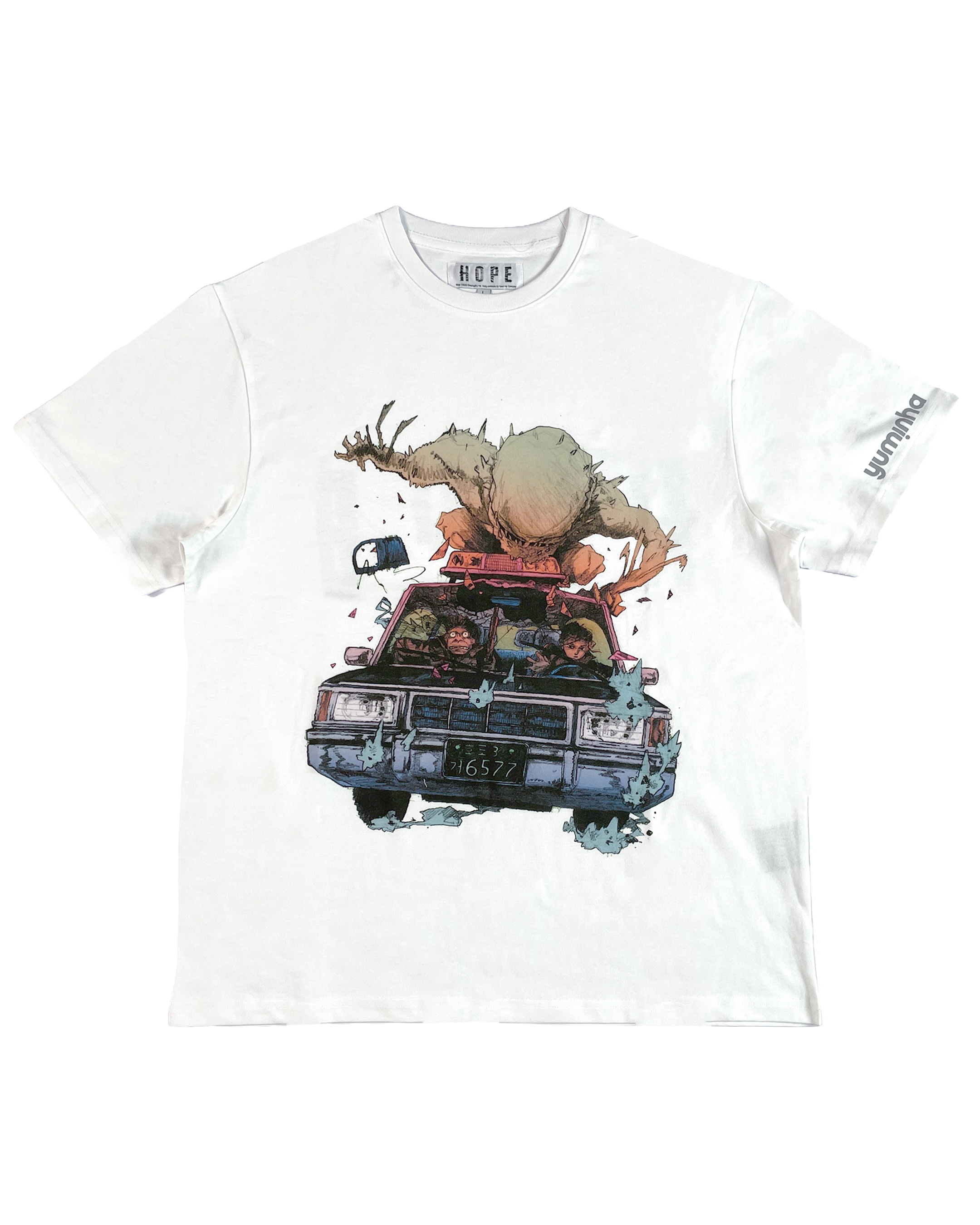 Car Chase T-Shirt (White)