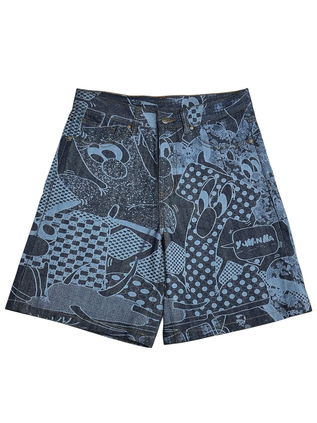 Y004425 Aki Denim Shorts (Indigo)