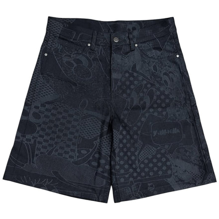 Y004325 Aki Denim Shorts (Monochrome)