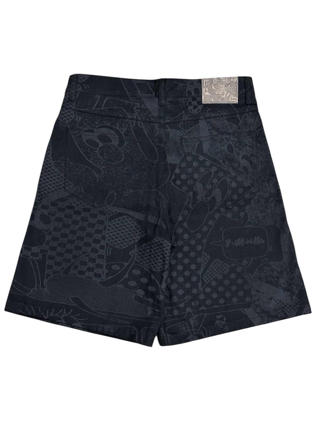 Y004325 Aki Denim Shorts (Monochrome)