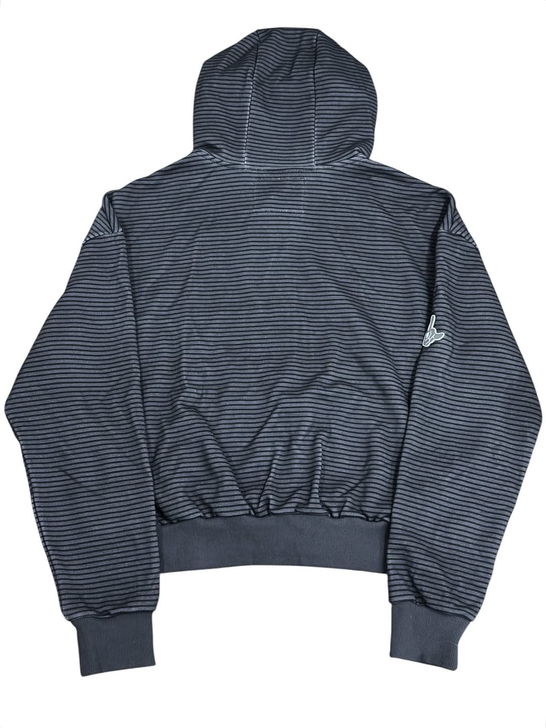 Y004125 Thin Stripe Hoodie (Monochrome)