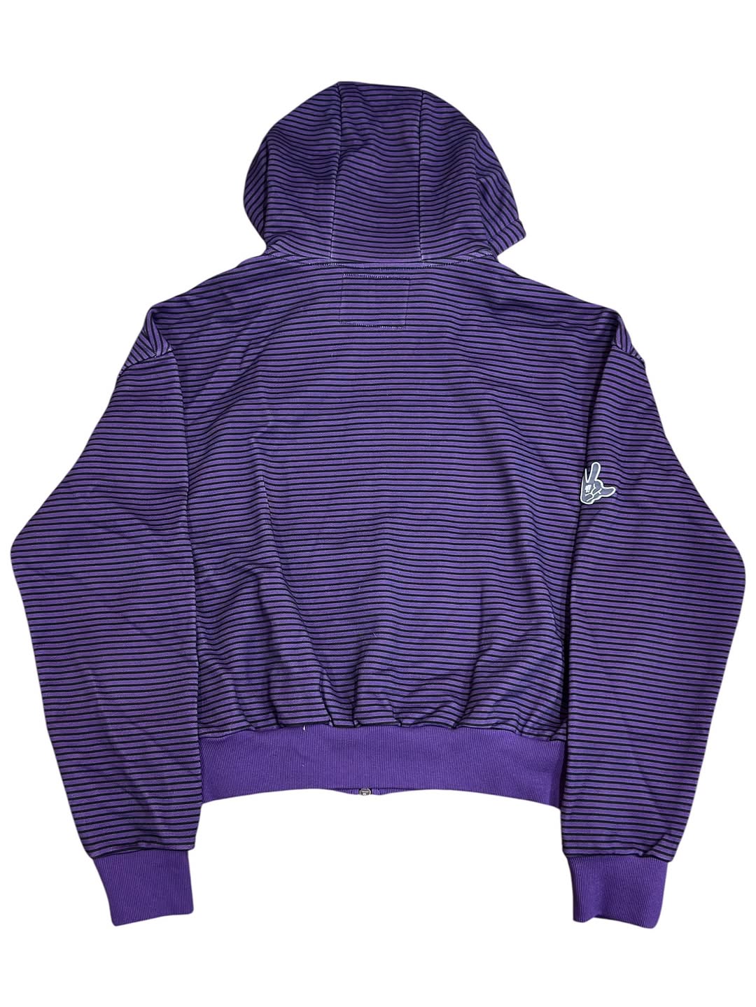 Y004225 Thin Stripe Hoodie (Purple)