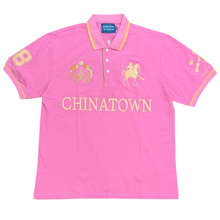 Y007225 Chinatown Polo (Pink/Gold)