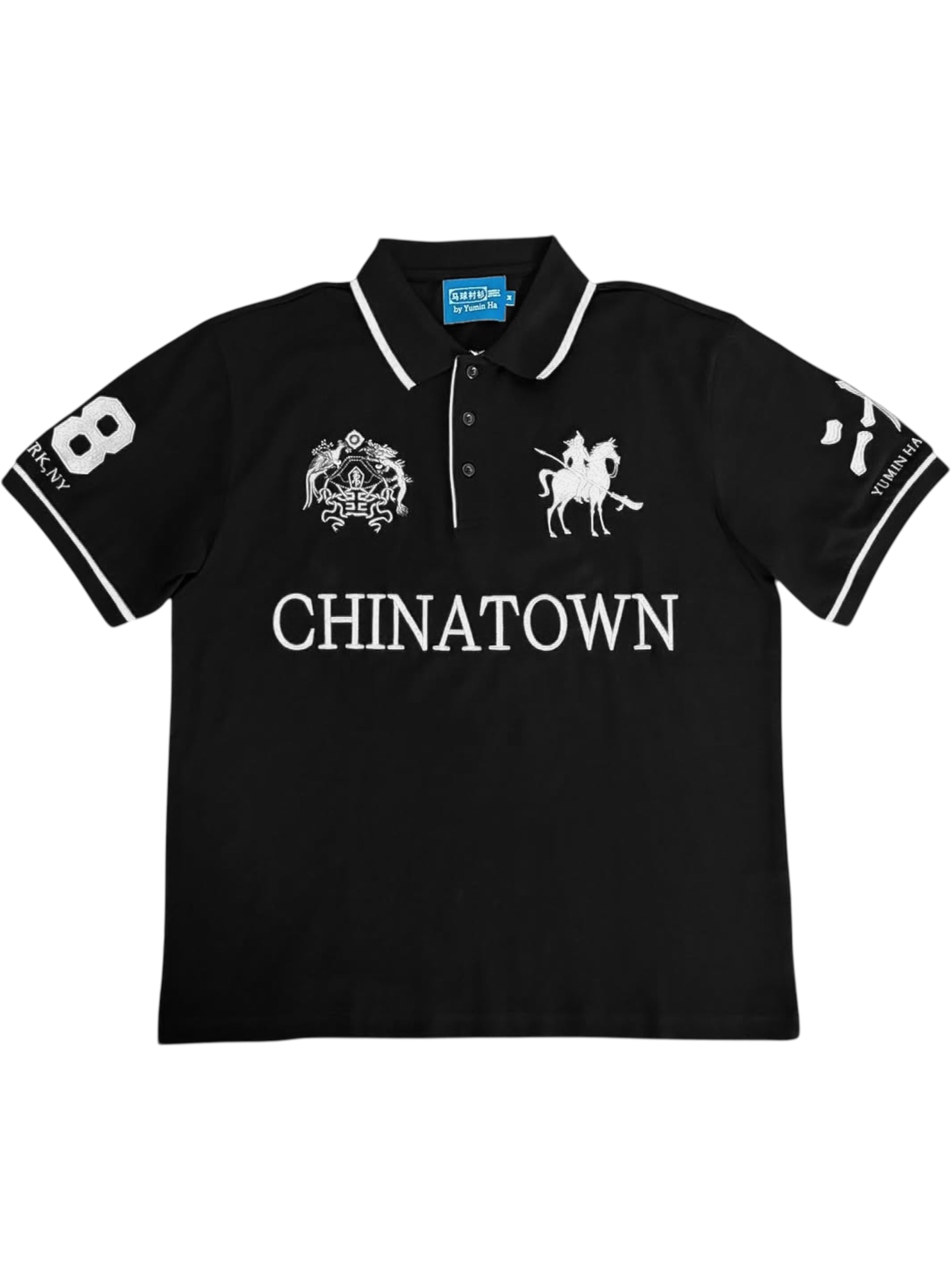 Y007425 Chinatown Polo (Black/White)