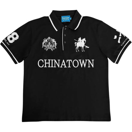 Y007425 Chinatown Polo (Black/White)