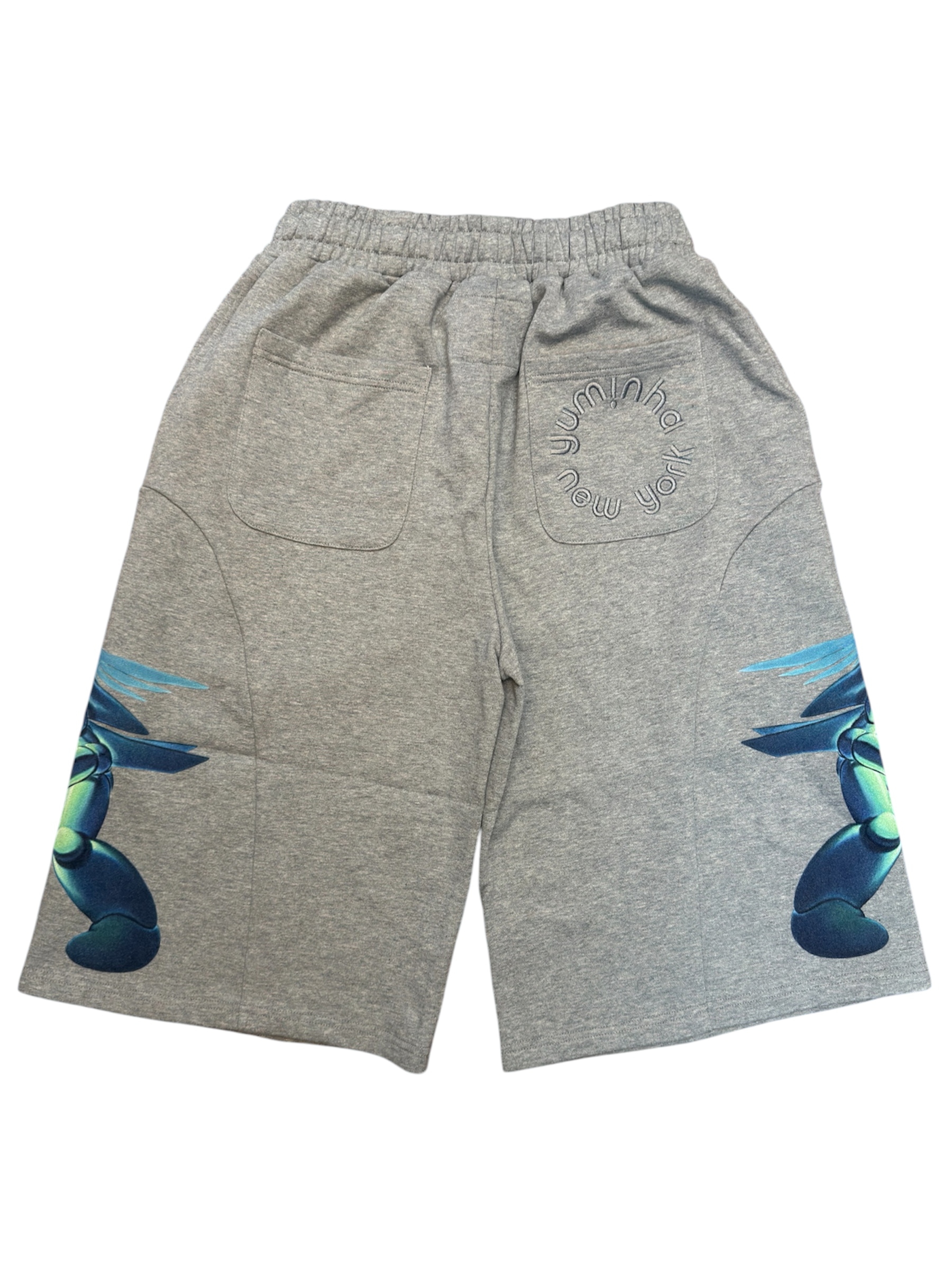 Moto Shorts (Heather Grey)
