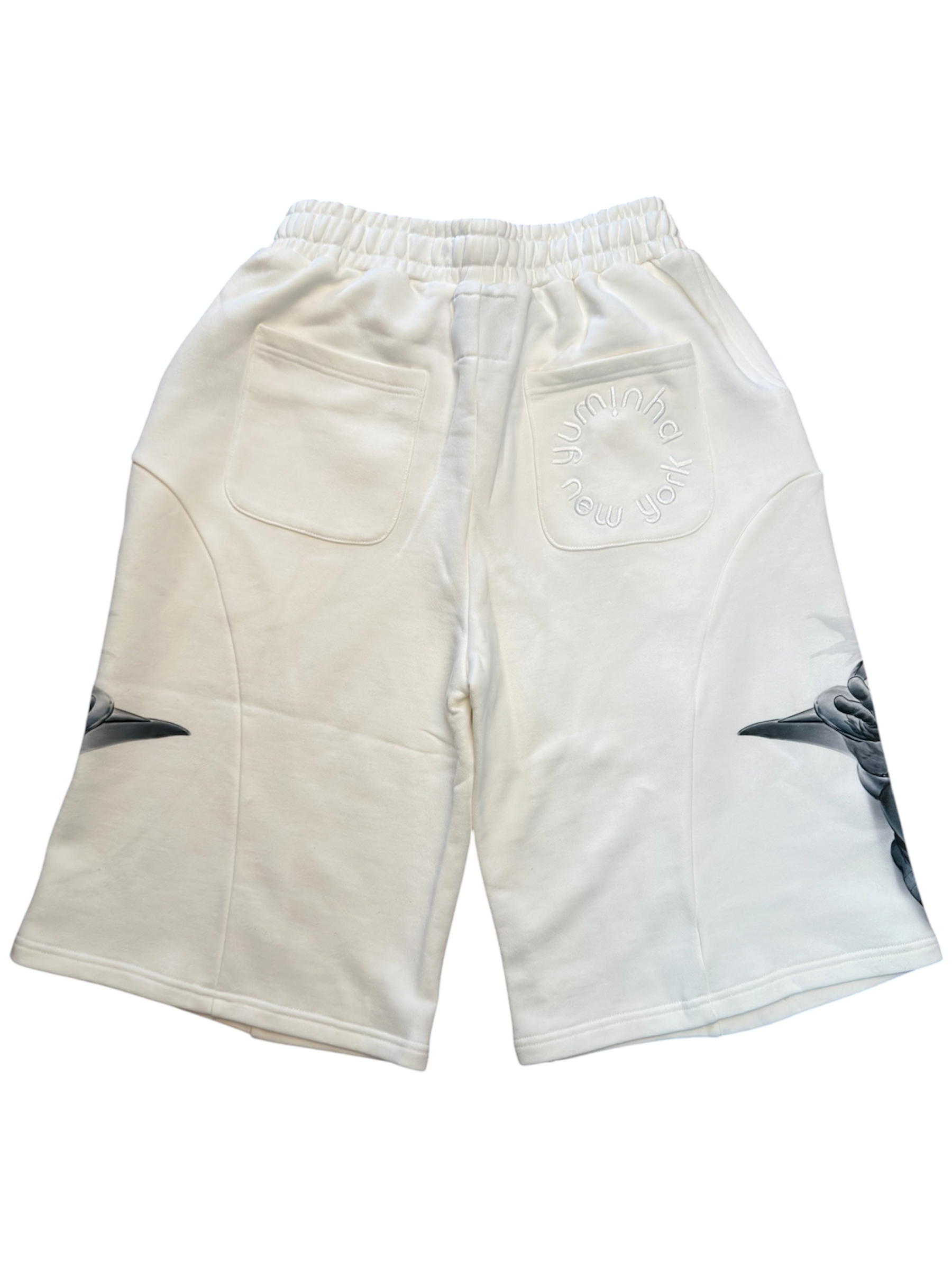 Moto Shorts (White)