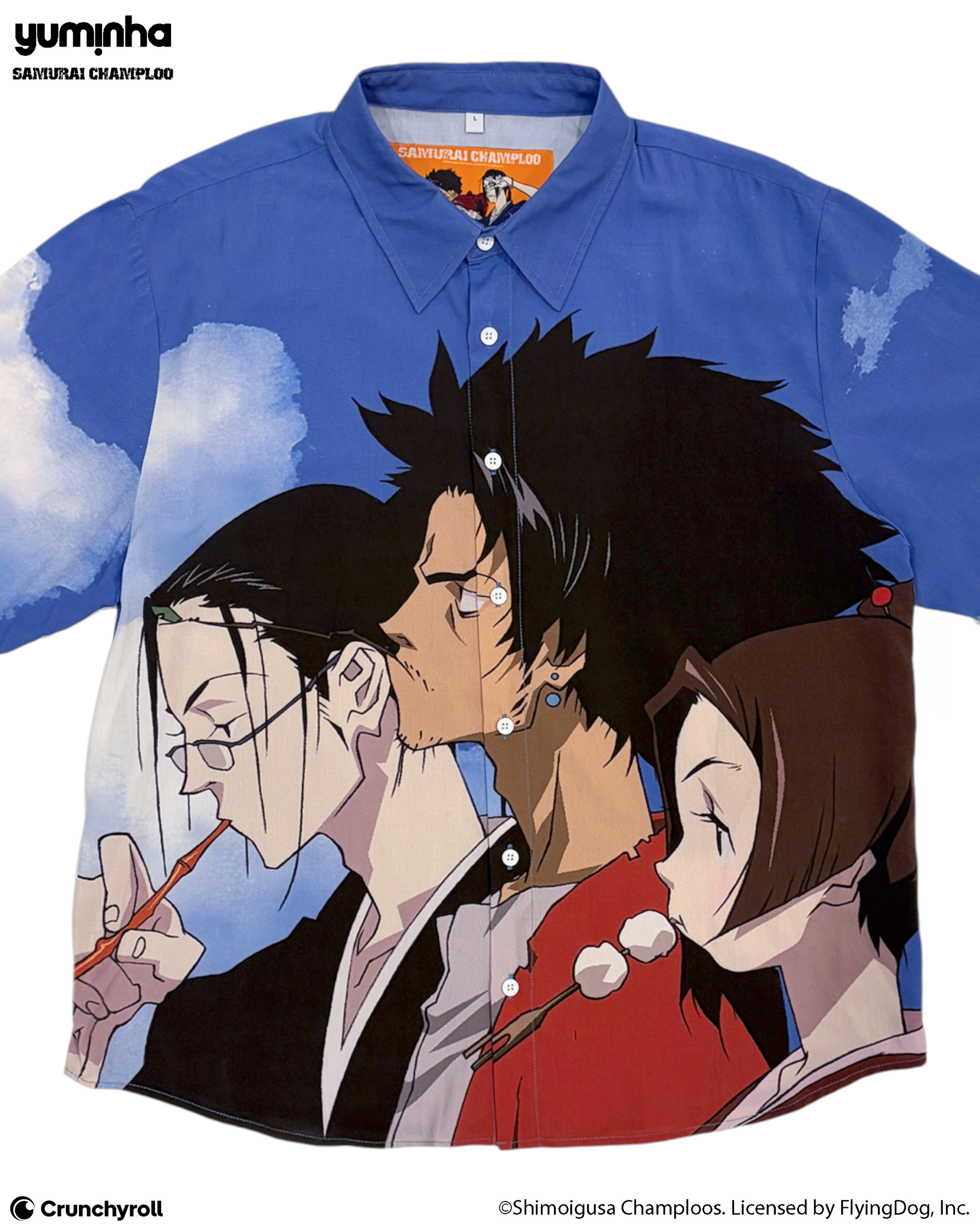 Samurai Champloo Rayon Shirt (Sky)