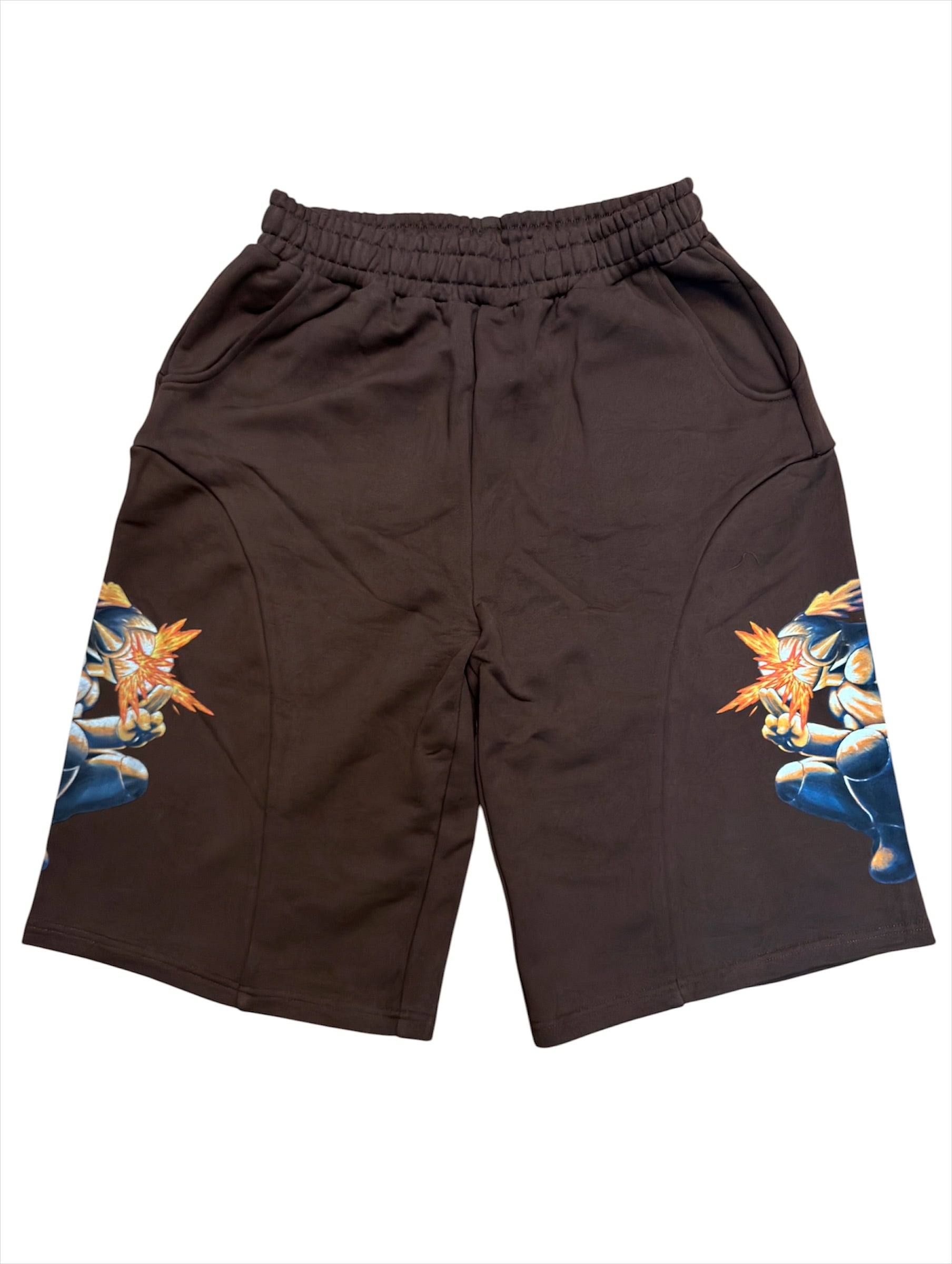 Moto Shorts (Brown)