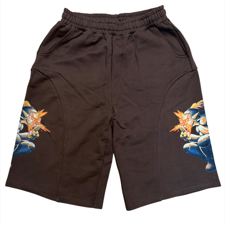Moto Shorts (Brown)