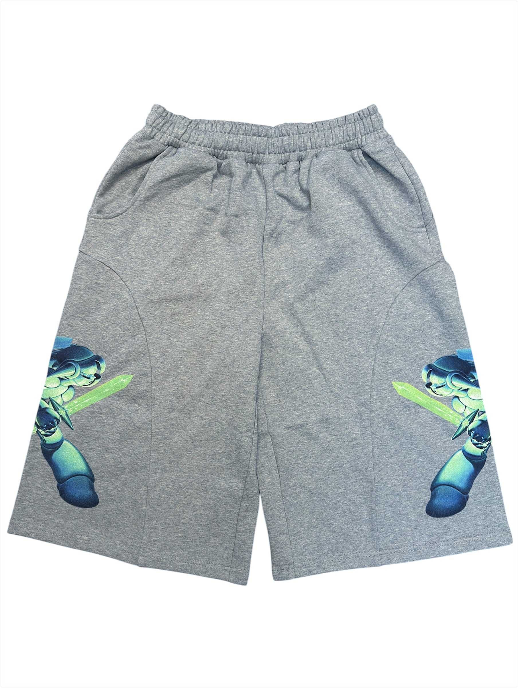 Moto Shorts (Heather Grey)
