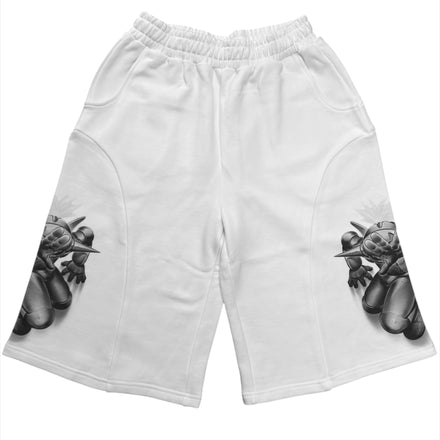 Moto Shorts (White)